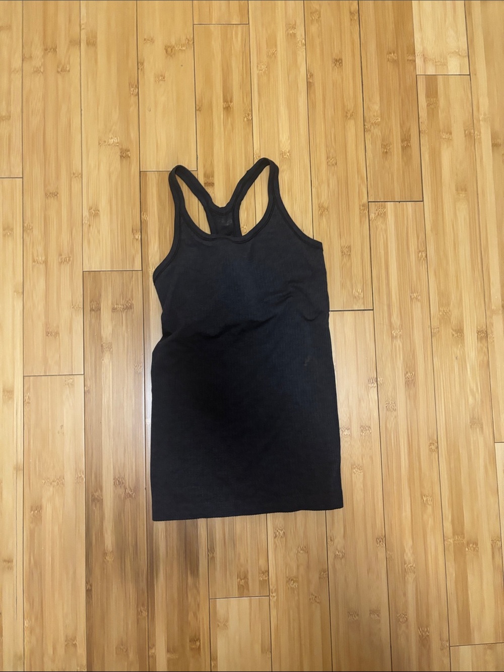 lululemon athletica Black Ribbed Racerback Tank
